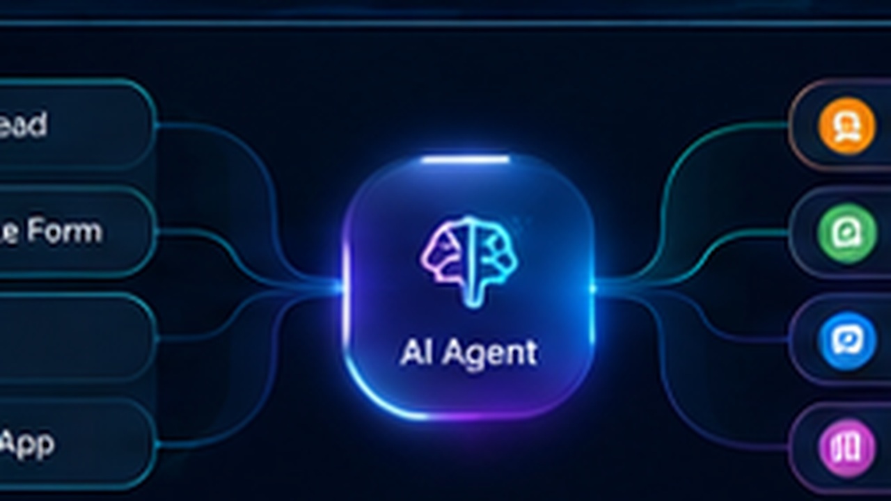 AI automation workflow visual — scene 1